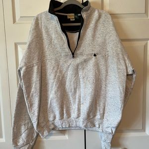 White turtleneck bulky sweater